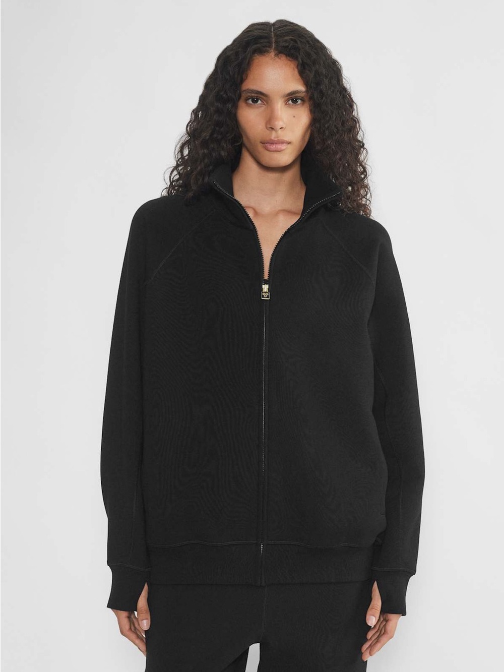 moving sale 💕 - aritzia formafleece black funnel neck zip up size 2